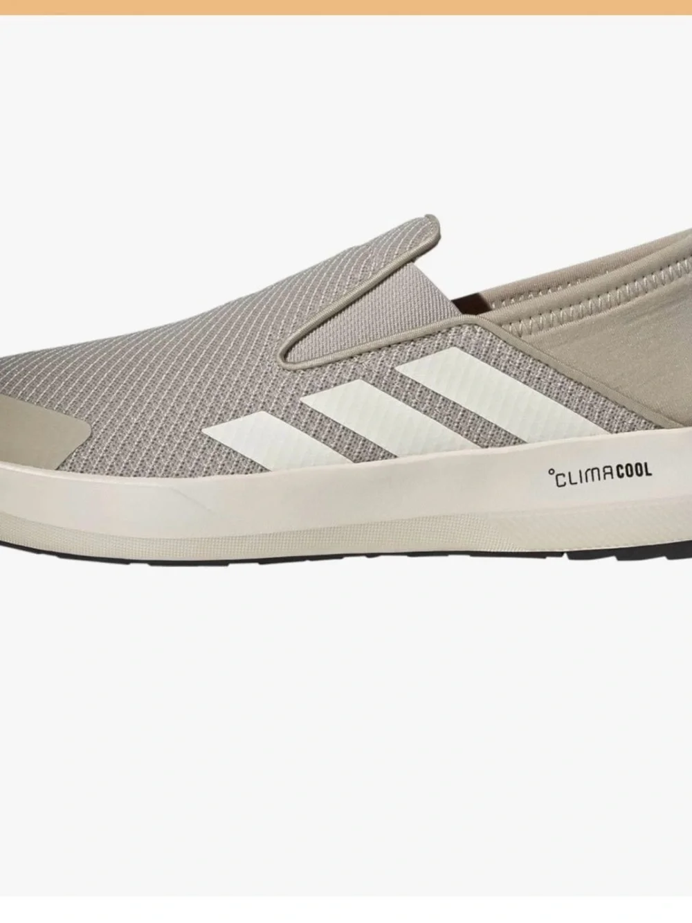Unisex Adidas Terrex Boat Slip-on Climacool Sneakers - W7 / M6 - Beige/Chalk